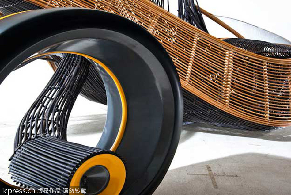 Bamboo concept car combats waste