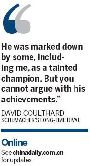 Schumacher, a blend of greatness and daring