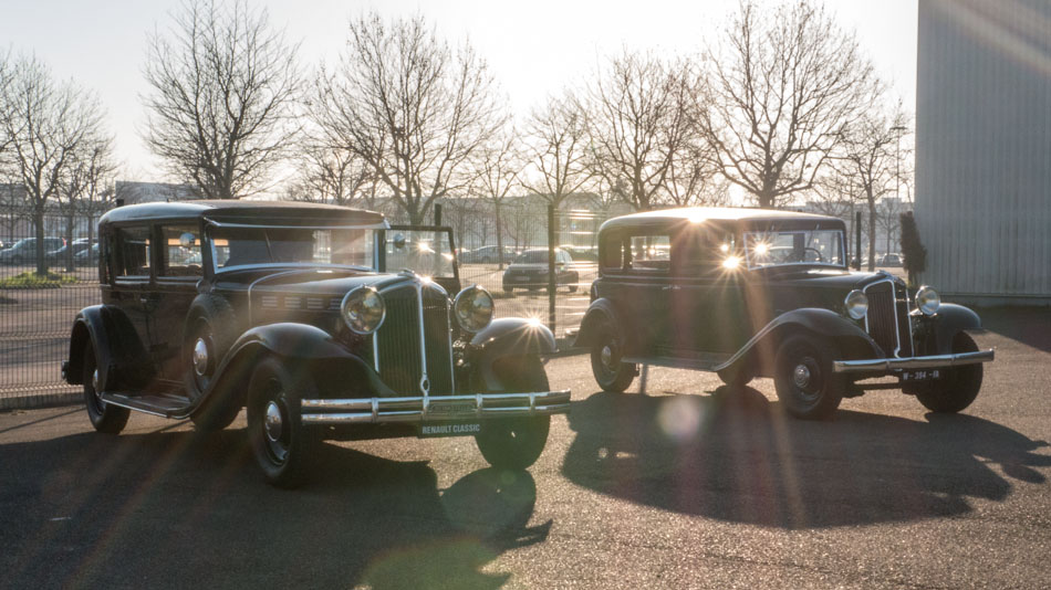 Renault classic cars in Paris workshop