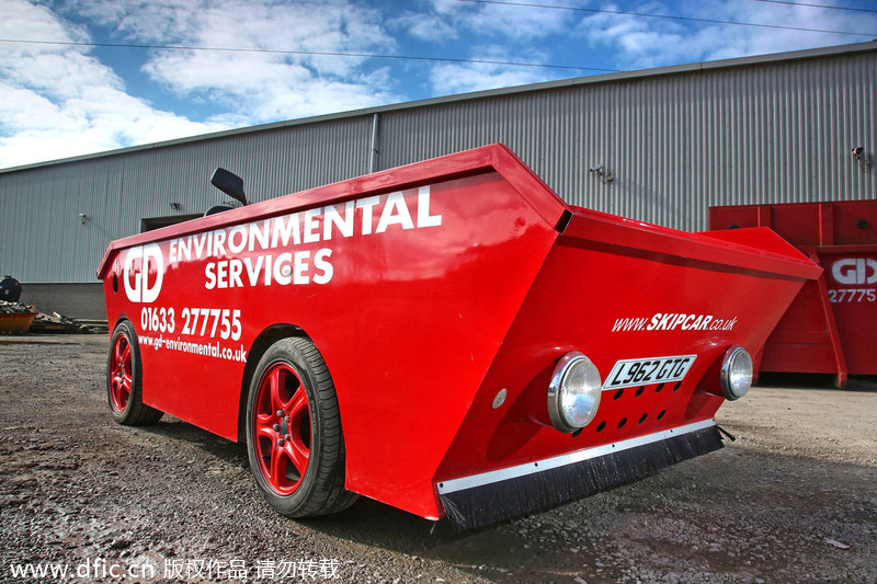 From waste container to fastest skipcar on earth