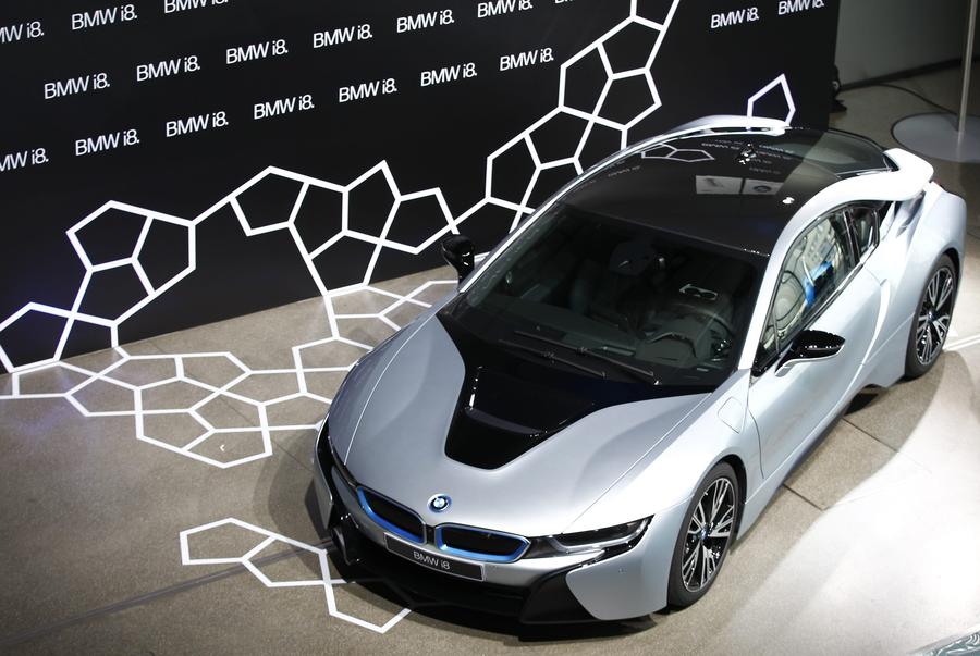 New BMW i8 plug-in hybrid sports car delivered