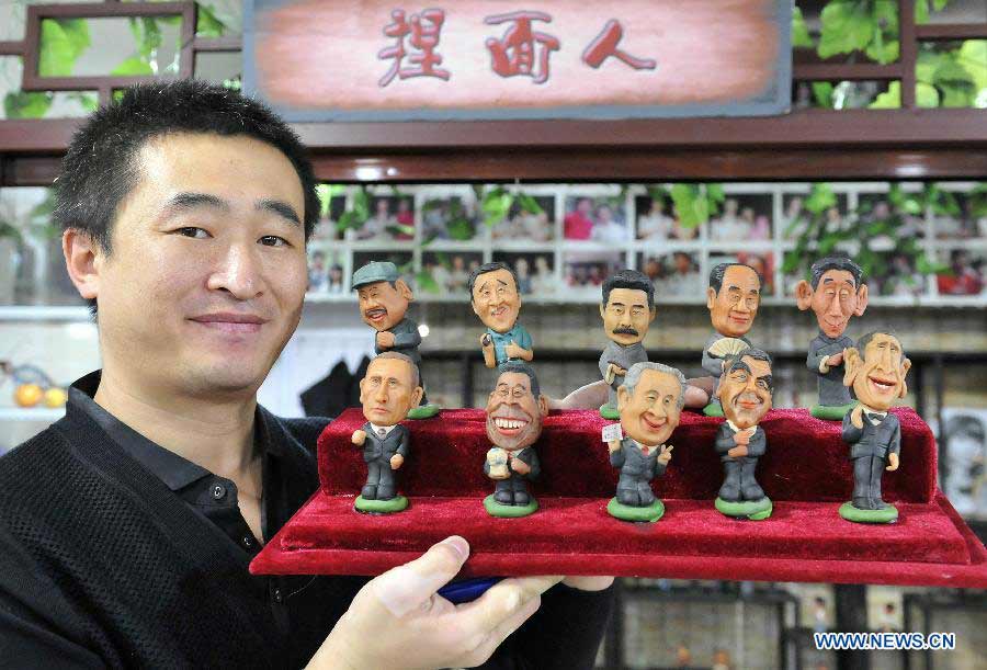 Dough modelling craftsman in NE China's Jilin