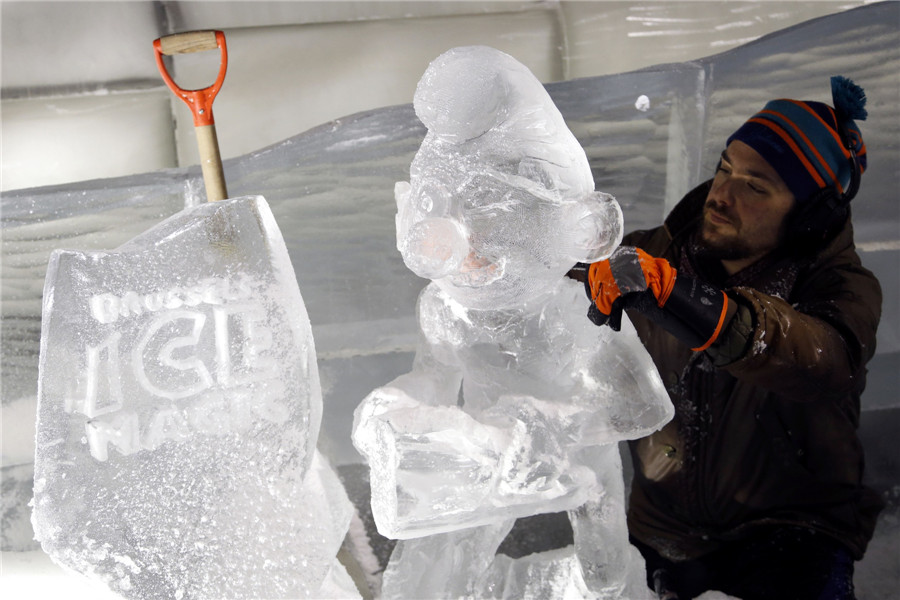 Comic characters come to life in ice