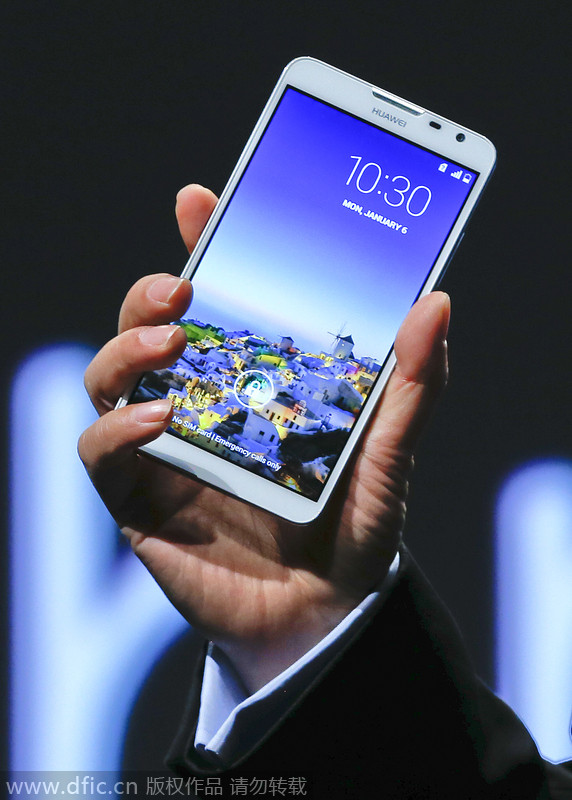 China's Huawei exhibits over 100 products at 2015 International CES