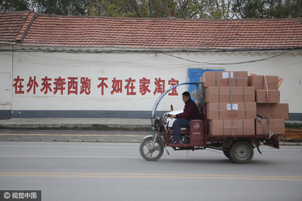Online shopping sees steady growth in rural China