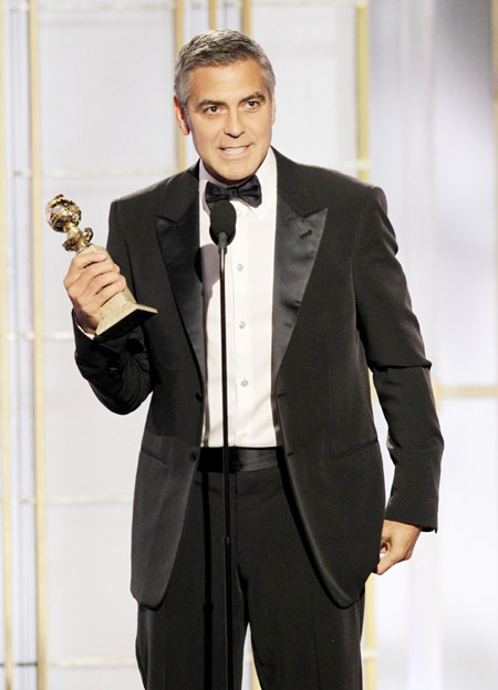 George Clooney attends Golden Globe Awards