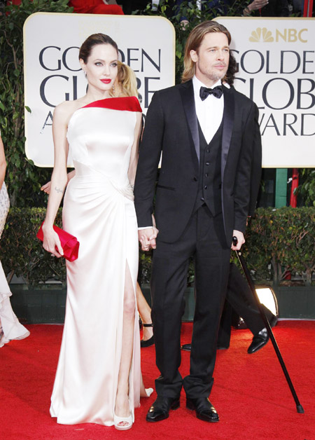 Pitt, Jolie attend Golden Globe Awards