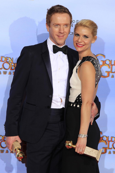 Claire Danes attends Golden Globe Awards