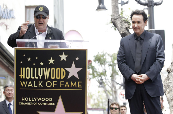 Cusack's star unveiled on Walk of Fame in Hollywood