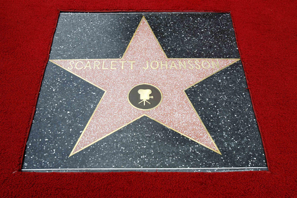 Scarlett Johansson gets a star