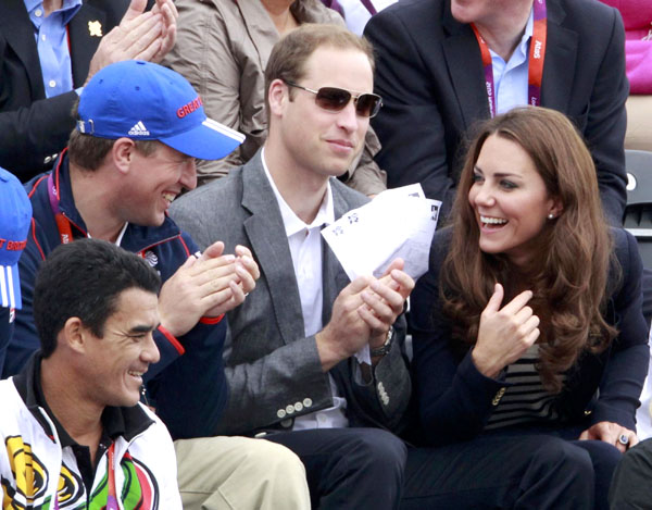 Prince William and Kate cheer at Olympics