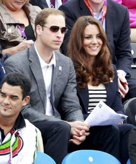 Prince William and Kate cheer at Olympics