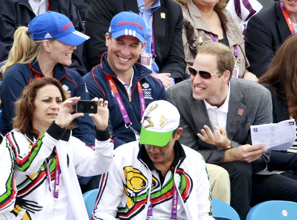 Prince William and Kate cheer at Olympics