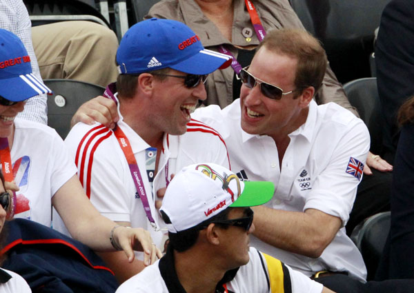 Prince William and Kate cheer at Olympics