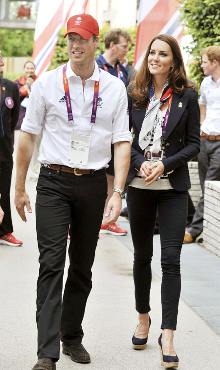 Prince William and Kate cheer at Olympics