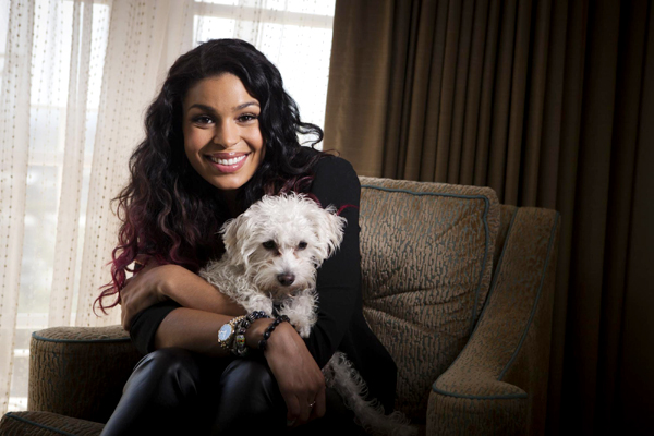 Jordin Sparks poses in Los Angeles