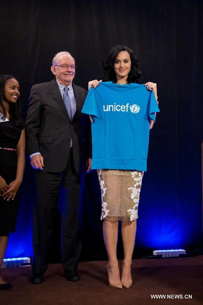 Singer Katy Perry named UNICEF Goodwill Ambassador