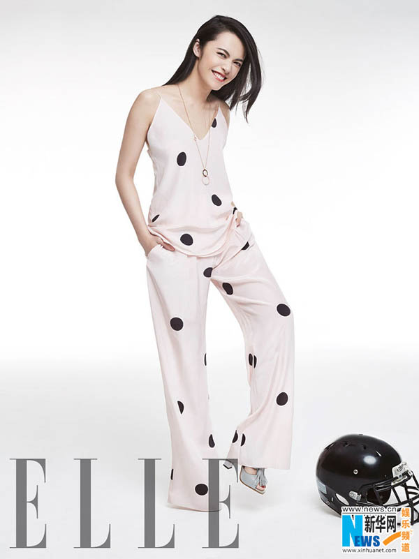 Yao Chen poses for fashion magazine