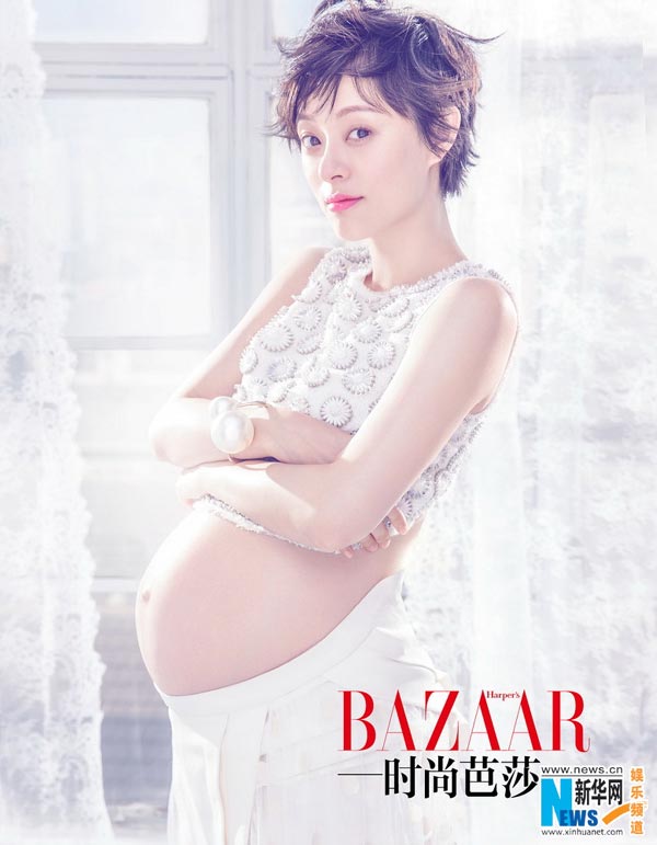 Pregnant Sun Li graces fashion magazine