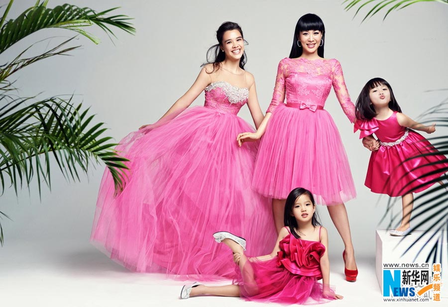 Christy Chung and her daughters