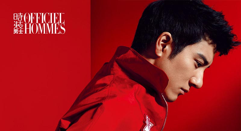 Leehom Wang's poses for L'Officiel