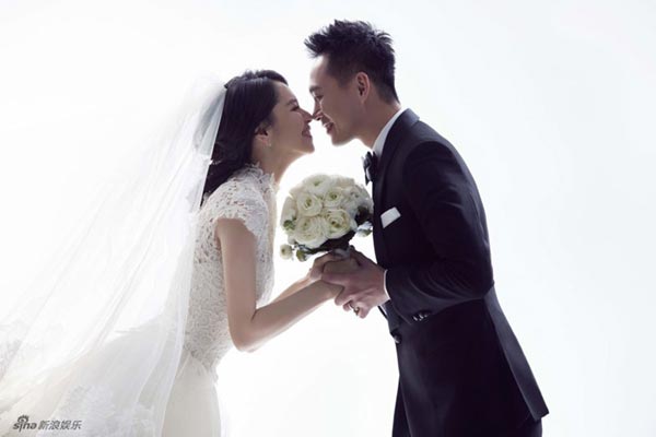 Wedding photos of Taiwan actress Vivian Hsu