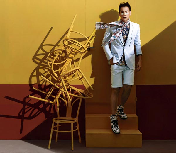 Eddie Peng poses for Life Style magazine
