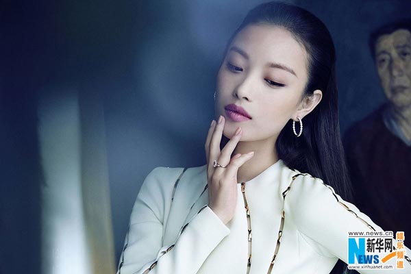 Chinese actress Ni Ni poses for fashion shoots