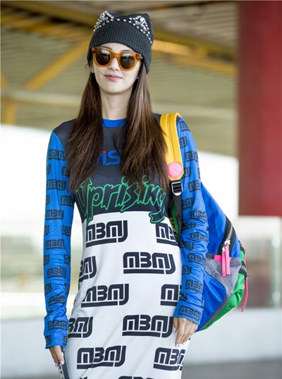 Zhang Yuqi heads off to NY for fashion week