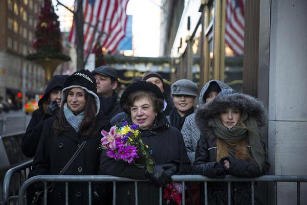 Pregnant Duchess visits New York