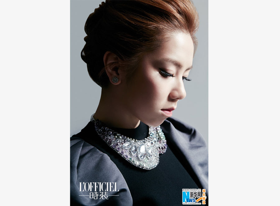 Singer G.E.M. poses for L’OFFICIEL magazine