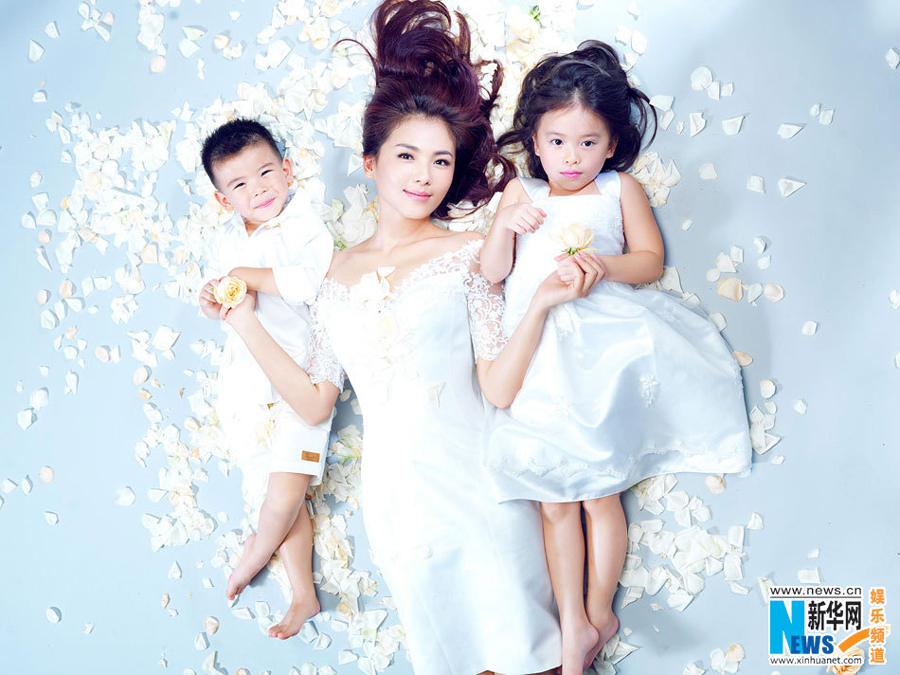 Actress Liu Tao poses for Mother's Day