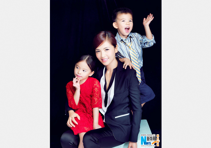 Actress Liu Tao poses for Mother's Day