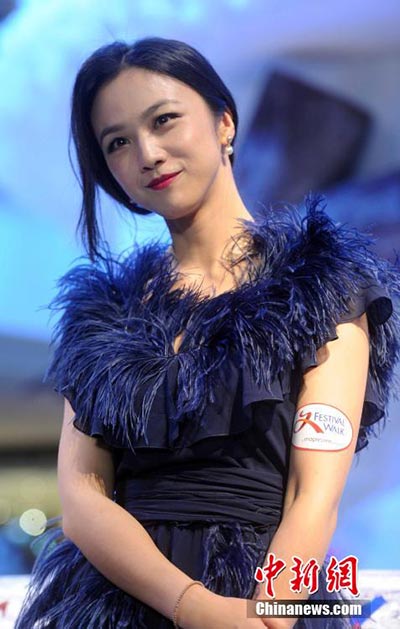 Tang Wei attends Christmas activity in HK