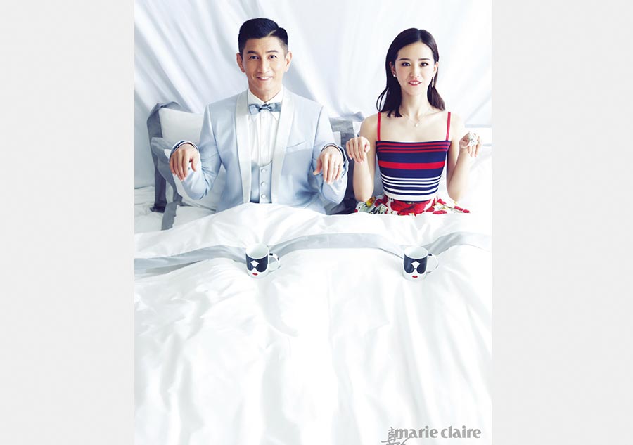 Star couple pose together for <EM>Marie Claire</EM>