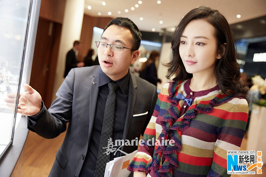 Wang Ou attends watch show in Basel