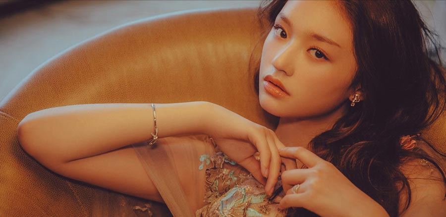 Vintage style photos of Lin Yun