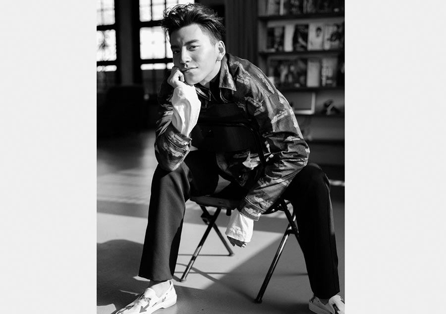 Darren Wang in monochromatic photos