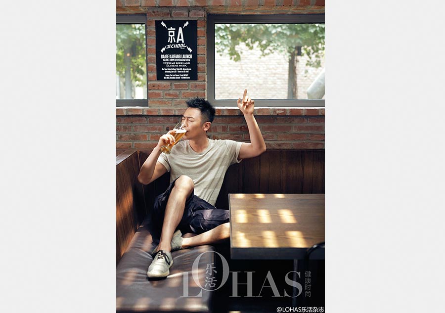 Actor Zhu Yawen poses for Lohas magazine