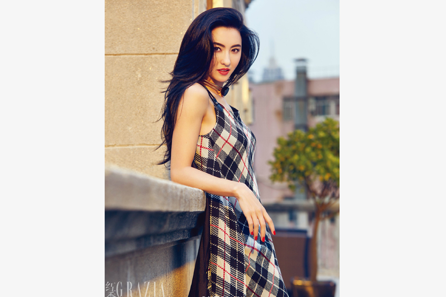 Actress Cecilia Cheung poses for fashion magazine