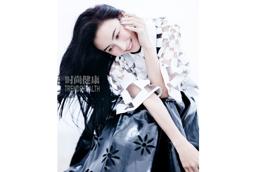 Actress Cecilia Cheung poses for fashion magazine