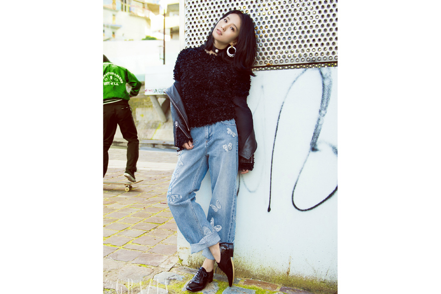 Actress Liu Shishi poses for fashion magazine