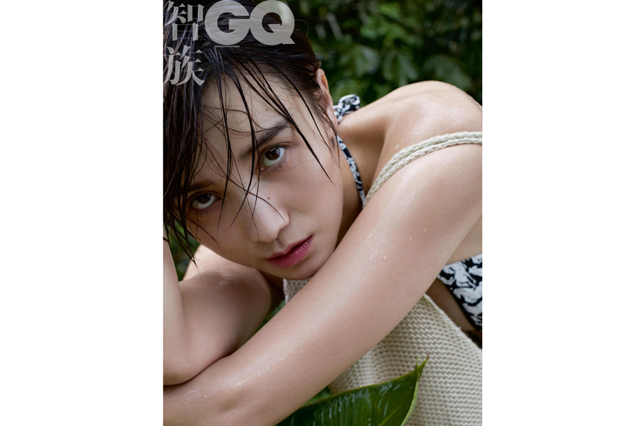 Actress Song Jia poses for fashion magazine