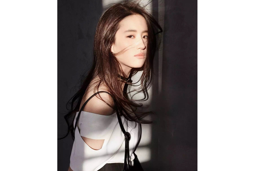 Chinese actress Liu Yifei poses for a magazine