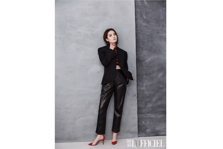 Chinese actress Liu Yifei poses for a magazine