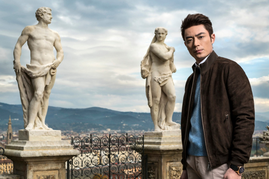 Actor Wallace Huo poses for fashion magazine