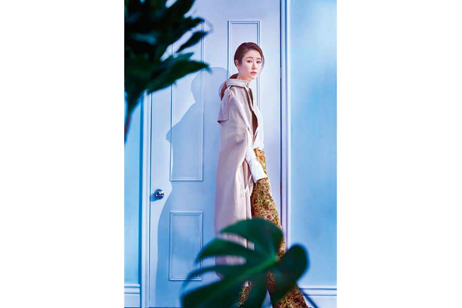 Actress Ruby Lin poses for fashion magazine