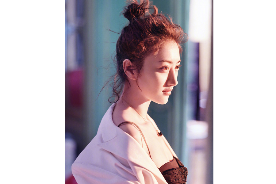 Chinese actress Jing Tian poses for fashion magazine