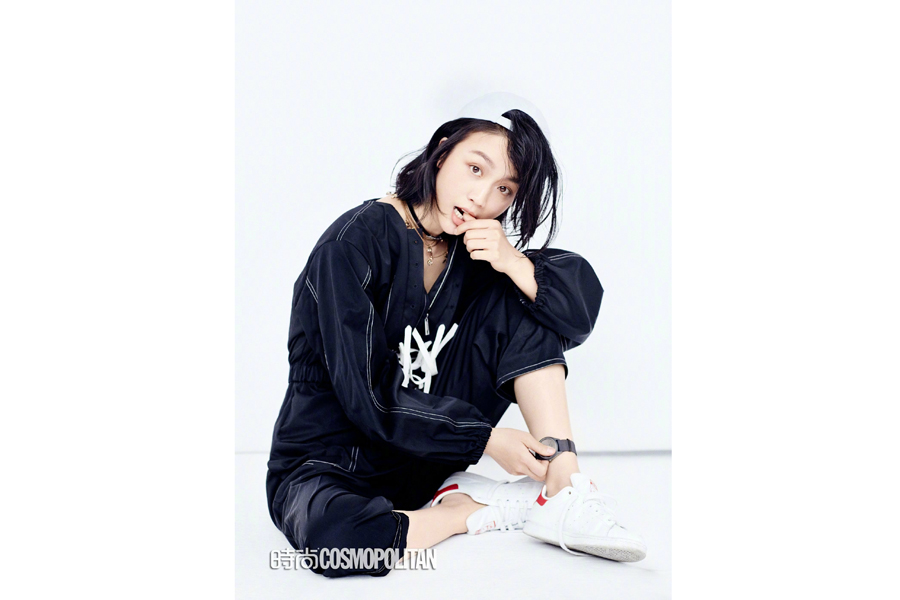 Actress Tang Wei poses for fashion magazine