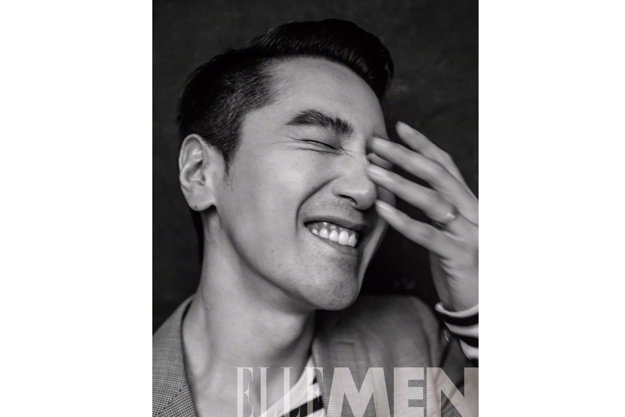 Actor Mark Chao poses for fashion magazine